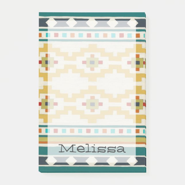 Lägg till ditt namn | Sydvästgeometri III Post-it Block (Framsida)