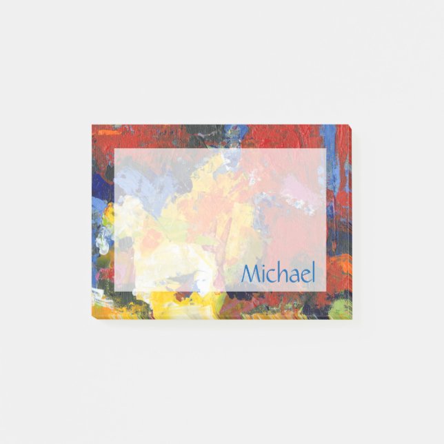 Lägg till ditt namn | Tävling-dagen Post-it Block (Framsida)