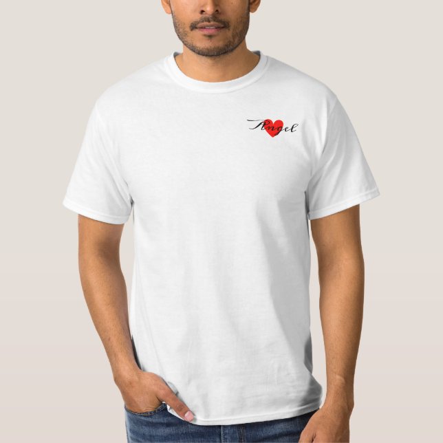 Lägg till ditt namn till Cute Minimal Modern White T Shirt (Framsida)