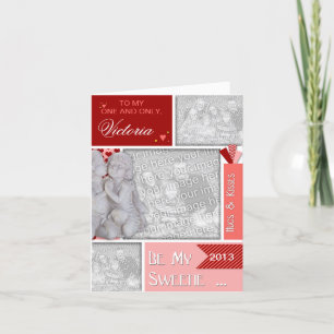LÄGG TILL DITT PHOTOS Sweetest Day Kissing Cherubs Kort