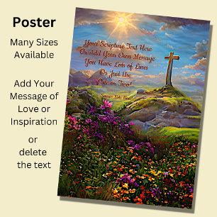 Lägg till ditt skript Christian Kor i Flower Fält Poster