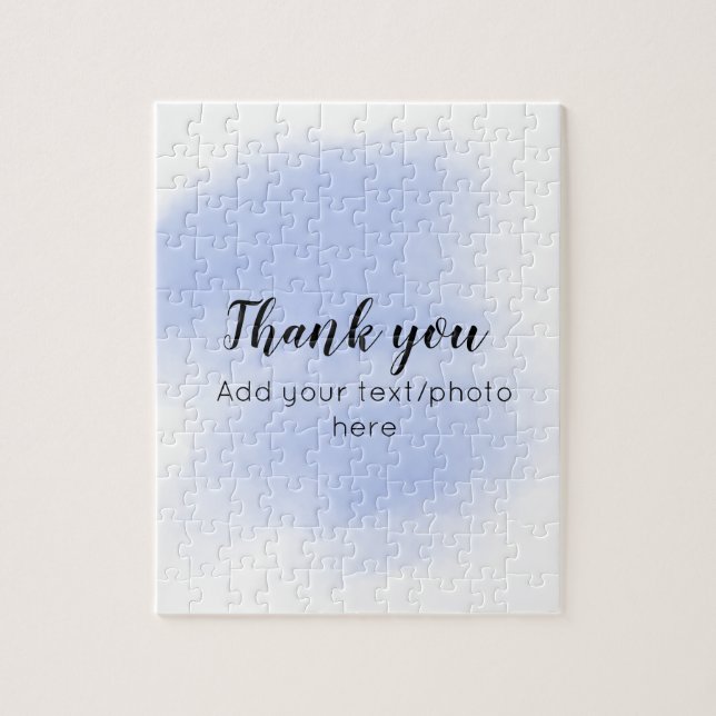 lägg till ditt sms-fototack till vatten pussel (Vertikal)