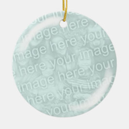 Lägg till ditt Tittar fotoglas Julgransprydnad Keramik