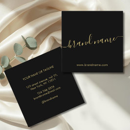 Lägg till ditt varumärkes namn moderna minimalists fyrkantigt visitkort