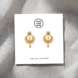 Lägg till ditt Visning för Business Logotyp Earrin
