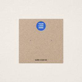 Lägg till ditt Visning för Logotyp Stud Kraft-avlä Fyrkantigt Visitkort