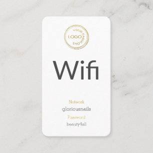 Lägg till ditt WiFi-nätverk och lösenord för Logot Tidsbeställning Kort