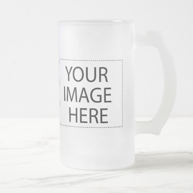 Lägg till egen bild eller text frostat ölglas (Höger)