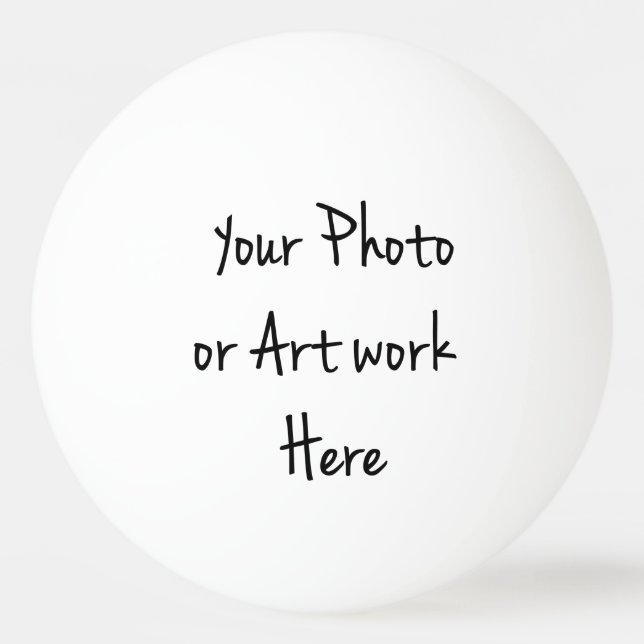 Lägg till egen bild, foto, text pingisboll (Framsidan)