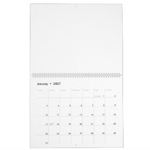 lägg till egen design 11" x 14,25" Två sidor Stor Kalender
