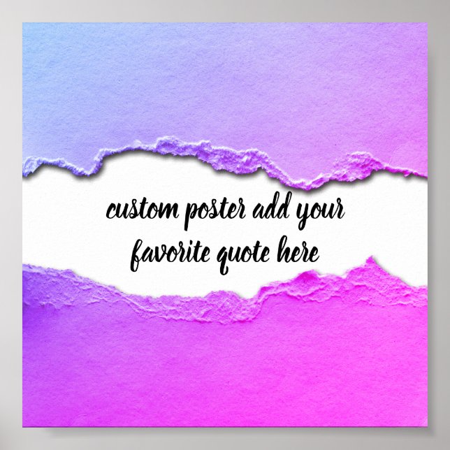 lägg till egen lila, rosa och blått poster (Framsidan)