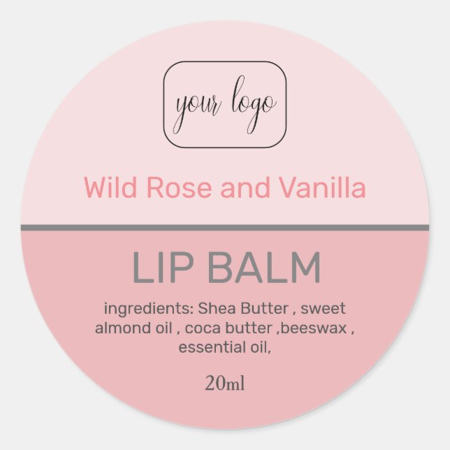 Lägg till egen Logotyp, klassiskt, rund etikett fö (Framsida)