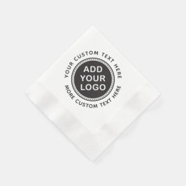 Lägg till egen logotyp och egen anpassningsbar pappersservett