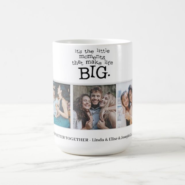   Lägg till egen Personlig för textskript Fotokoll Kaffemugg (Center)