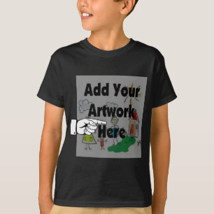 Lägg till egen teckning eller Barn teckning för gå Tee Shirt