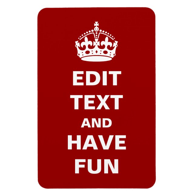Lägg till egen text magnet (Vertikal)
