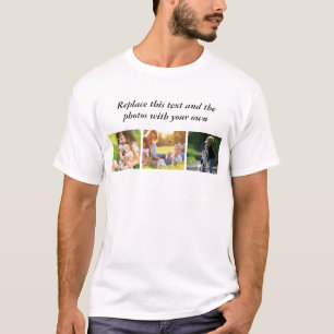 Lägg till egen text och bilder t shirt