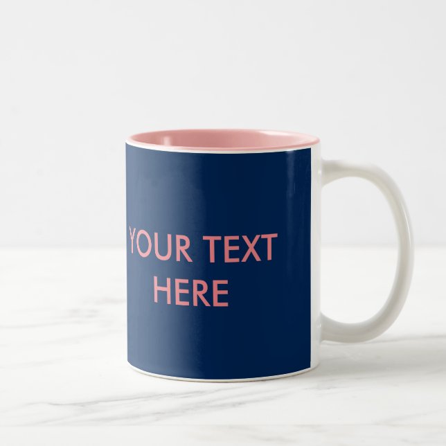 LÄGG TILL EGEN TEXT OCH FOTO Två-Tonad MUGG (Höger)