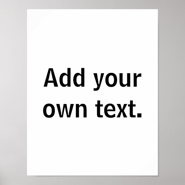 Lägg till egen text. poster (Framsidan)