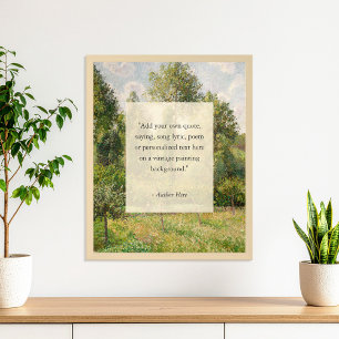 Lägg till egen Vintage för citattecken liggande må Poster
