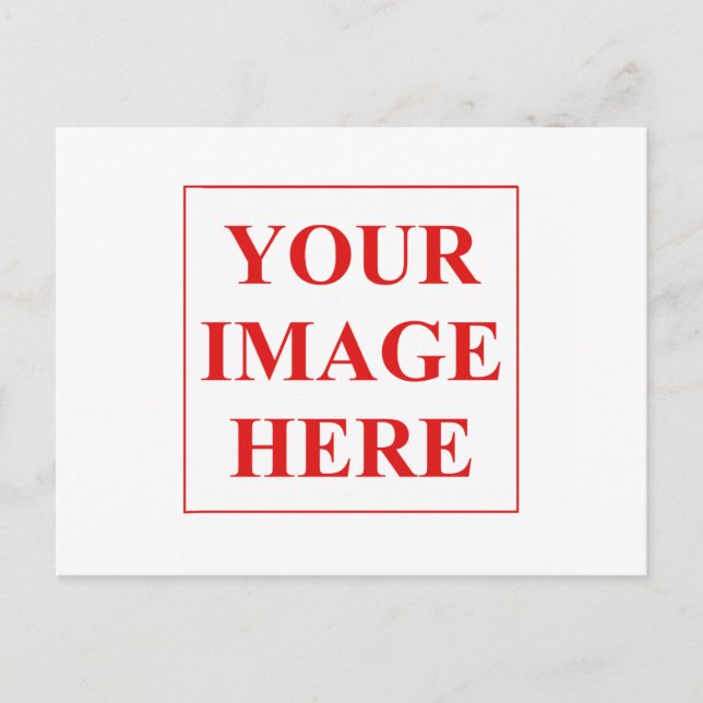 Lägg till eget foto eller bild vykort (Framsida)