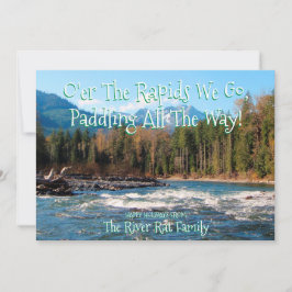 Lägg till eget foto flodlöpare julkort inbjudningar