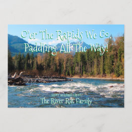 Lägg till eget foto flodlöpare julkort inbjudningar