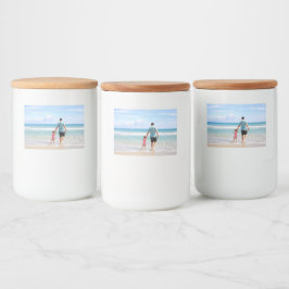 Lägg till eget foto och/eller egen text mat etiketter