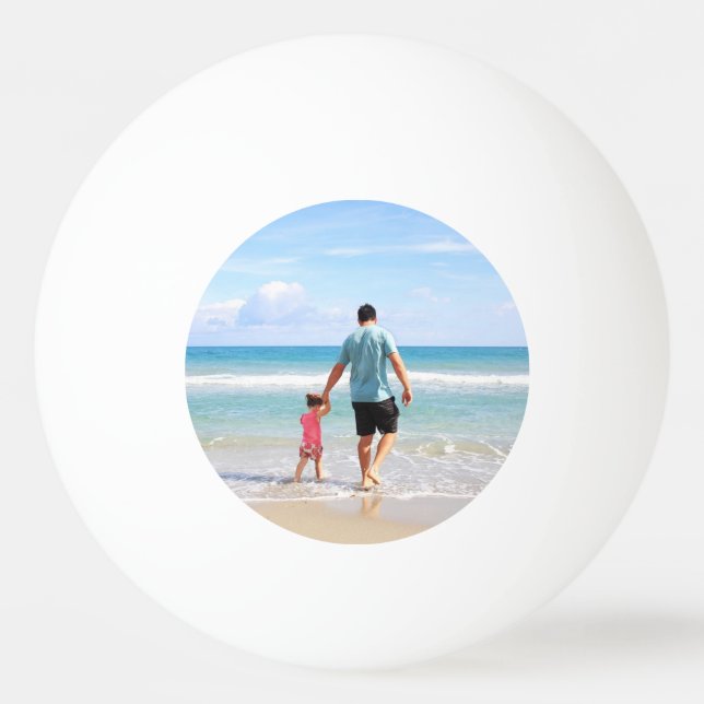 Lägg till eget foto och/eller egen text pingisboll (Framsidan)