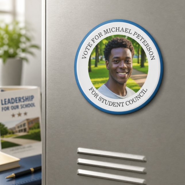 Lägg till eget foto och valkampanj titel magnet (Skapare uppladdad)