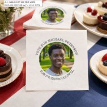 Lägg till eget foto och valkampanj titel
