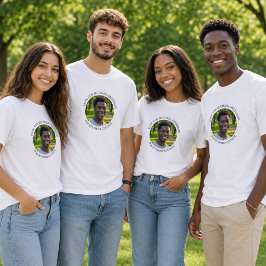 Lägg till eget foto och valkampanj titel t shirt