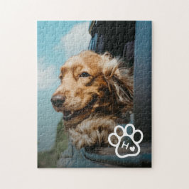 Lägg till eget fotodjur Monogram pussel