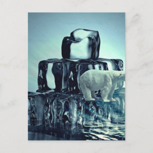 Lägg till eget SLOGAN i den Spara arktiska Polarna Vykort