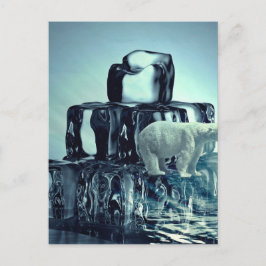 Lägg till eget SLOGAN i den Spara arktiska Polarna Vykort