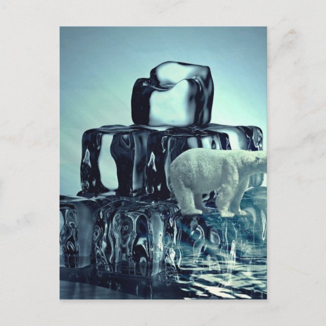 Lägg till eget SLOGAN i den Spara arktiska Polarna Vykort (Framsida)