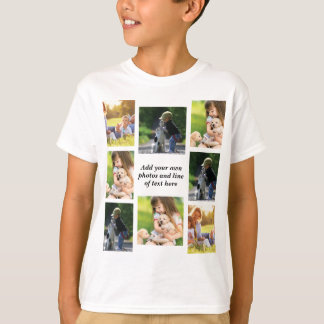 Lägg till egna foton och egen text t shirt