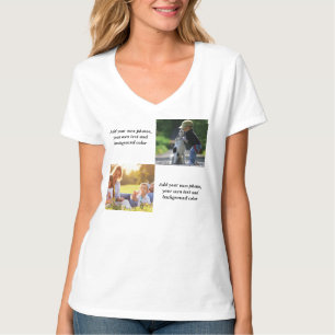 Lägg till egna foton, text och bakgrundsklipp i t shirt