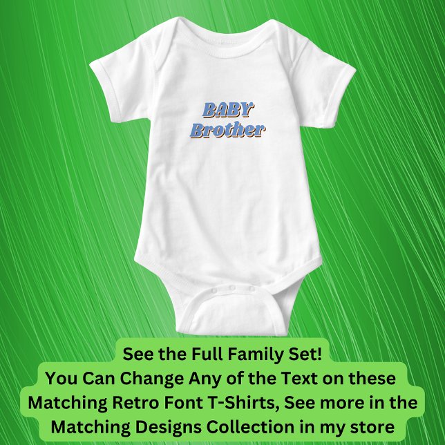 Lägg till eller redigera Namn, BABY, matchande fam T Shirt (Skapare uppladdad)