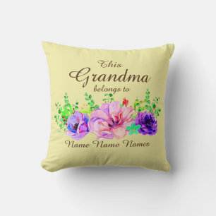Lägg till eller redigera Namn - Det här Grandma-Ti Kudde