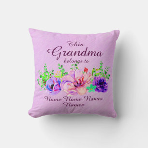 Lägg till eller redigera Namn - Det här Grandma-ti Kudde