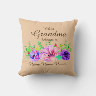 Lägg till eller redigera Namn - Det här Grandma-ti Kudde