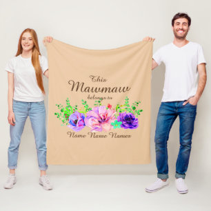 Lägg till eller redigera Namn - Detta Mawmaw-Tillh Fleecefilt