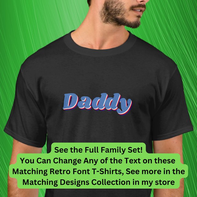 Lägg till eller redigera Namn, pappa, matchande fa T Shirt (Skapare uppladdad)