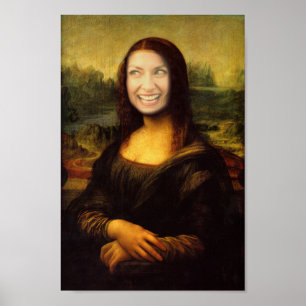 Lägg till en Ansikte Mona Lisa Poster