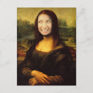 Lägg till en Ansikte Mona Lisa Vykort