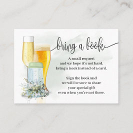 Lägg till en Bok-bubblor, Greenery Baby Shower Placeringskort