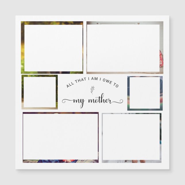 Lägg till en egen fotokollage-Mors dag-offert (Framsida)