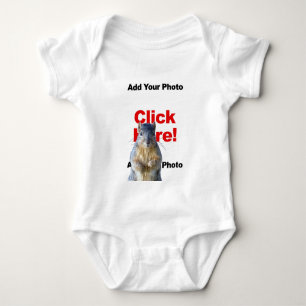 Lägg till en ekorre anpassad bild baby t shirt