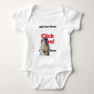 Lägg till en ekorre anpassad bild baby t shirt
